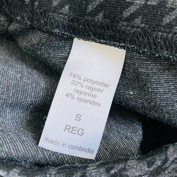 Maurices Womens Small S Regular Black Gray Houndstooth Pull On Skinny Pants - Picture 8 of 8